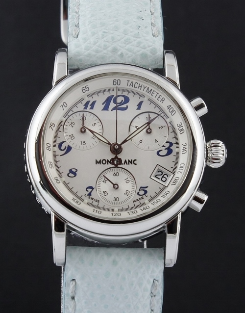 (image for) MONT BLANC STAINLESS STEEL LADY SIZE CHRONOGRAPH WATCH